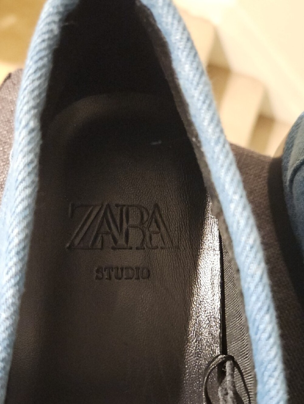 ZARA ICONS Denim Loafers - Light Blue - Picture 4 of 8
